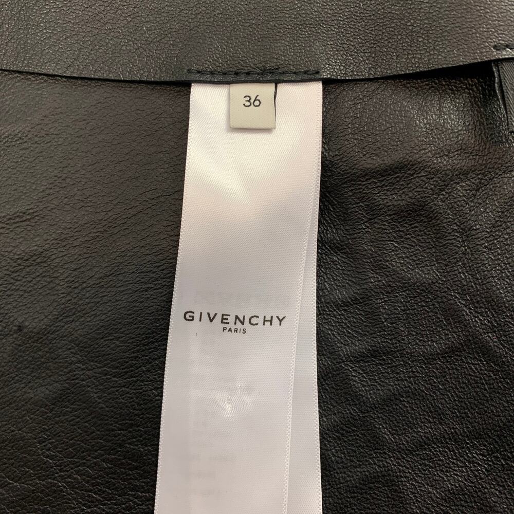 GIVENCHY SS 2021 Size 4 Brown Crocodile Effect Vintage Leather Mini Skirt - Picture 6 of 7